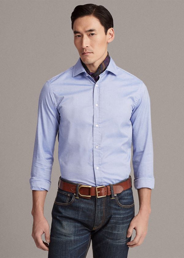 Men's Ralph Lauren Oxford Shirts | 671805IXB